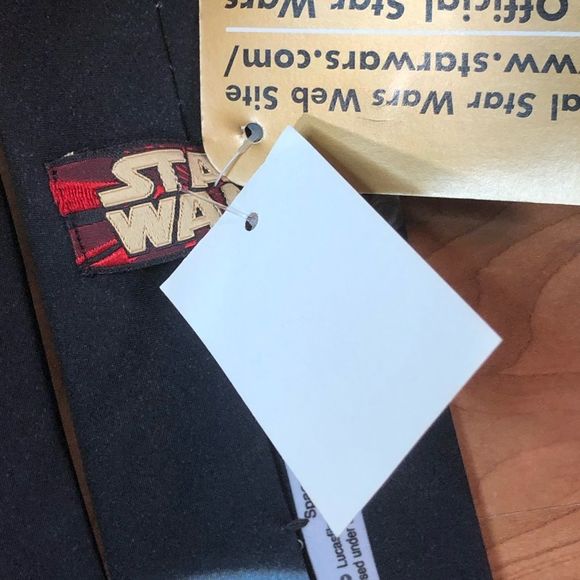 Vintage Ralph Marlin Star Wars Space Battle Lucas Film Tie Black & Gray - Picture 7 of 8